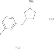 (3R)-1-[(3-Fluorophenyl)methyl]pyrrolidin-3-amine dihydrochloride