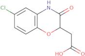 2-(6-Chloro-3-oxo-3,4-dihydro-2H-1,4-benzoxazin-2-yl)acetic acid