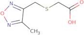 (4-Methyl-furazan-3-ylmethylsulfanyl)-acetic acid