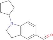 1-Cyclopentyl-2,3-dihydro-1H-indole-5-carbaldehyde