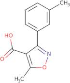 5-Methyl-3-(3-methylphenyl)-1,2-oxazole-4-carboxylic acid