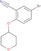 5-bromo-2-(tetrahydro-2h-pyran-4-yloxy)benzonitrile