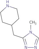 4-[(4-Methyl-4H-1,2,4-triazol-3-yl)methyl]piperidine