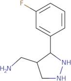 [3-(3-Fluorophenyl)-1H-pyrazol-4-yl]methanamine