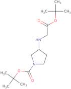 tert-Butyl 3-{[2-(tert-butoxy)-2-oxoethyl]amino}pyrrolidine-1-carboxylate