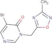 5-Bromo-3-[(3-methyl-1,2,4-oxadiazol-5-yl)methyl]-3,4-dihydropyrimidin-4-one