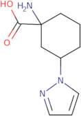 1-Amino-3-(1H-pyrazol-1-yl)cyclohexane-1-carboxylic acid