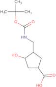 rac-(1R,3S,4S)-3-({[(tert-Butoxy)carbonyl]amino}methyl)-4-hydroxycyclopentane-1-carboxylic acid