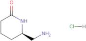 (6R)-6-(Aminomethyl)piperidin-2-one hydrochloride