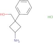 [rac-(1R,3R)-3-Amino-1-phenylcyclobutyl]methanol hydrochloride