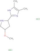 2-[(2S,4R)-4-Methoxypyrrolidin-2-yl]-4,5-dimethyl-1H-imidazole dihydrochloride