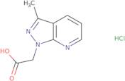 2-{3-Methyl-1H-pyrazolo[3,4-b]pyridin-1-yl}acetic acid hydrochloride