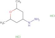 (2,6-Dimethyloxan-4-yl)hydrazine dihydrochloride