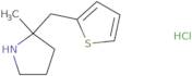 2-Methyl-2-[(thiophen-2-yl)methyl]pyrrolidine hydrochloride