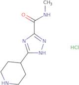 N-Methyl-3-(piperidin-4-yl)-1H-1,2,4-triazole-5-carboxamide hydrochloride