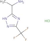 1-[5-(Trifluoromethyl)-4H-1,2,4-triazol-3-yl]ethan-1-amine hydrochloride