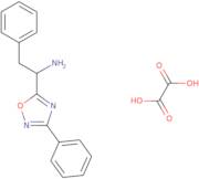 2-Phenyl-1-(3-phenyl-1,2,4-oxadiazol-5-yl)ethan-1-amine, oxalic acid