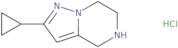 2-Cyclopropyl-4H,5H,6H,7H-pyrazolo[1,5-a]pyrazine hydrochloride