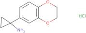 1-(2,3-Dihydro-1,4-benzodioxin-6-yl)cyclopropan-1-amine hydrochloride