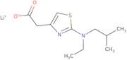 2-{2-[ethyl(2-methylpropyl)amino]-1,3-thiazol-4-yl}acetate lithium(I)