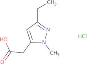 2-(3-Ethyl-1-methyl-1H-pyrazol-5-yl)acetic acid hydrochloride