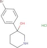 3-(4-Bromophenyl)piperidin-3-ol hydrochloride