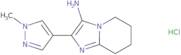 2-(1-Methyl-1H-pyrazol-4-yl)-5H,6H,7H,8H-imidazo[1,2-a]pyridin-3-amine hydrochloride