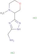 [5-(4-Methylmorpholin-3-yl)-4H-1,2,4-triazol-3-yl]methanamine dihydrochloride