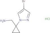 [1-(4-Bromo-1H-pyrazol-1-yl)cyclopropyl]methanamine hydrochloride