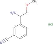 3-(1-Amino-2-methoxyethyl)benzonitrile hydrochloride