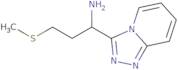 3-(Methylsulfanyl)-1-{[1,2,4]triazolo[4,3-a]pyridin-3-yl}propan-1-amine