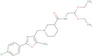 1-{[2-(4-Chlorophenyl)-5-methyl-1,3-oxazol-4-yl]methyl}-N-(2,2-diethoxyethyl)piperidine-3-carbox...