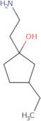 1-(2-Aminoethyl)-3-ethylcyclopentan-1-ol