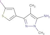 3-(5-Iodothiophen-3-yl)-1,4-dimethyl-1H-pyrazol-5-amine