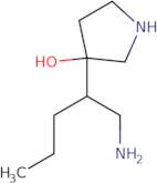 3-(1-Aminopentan-2-yl)pyrrolidin-3-ol