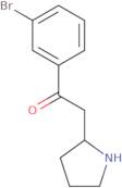 1-(3-Bromophenyl)-2-pyrrolidin-2-ylethanone