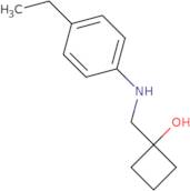 1-{[(4-Ethylphenyl)amino]methyl}cyclobutan-1-ol