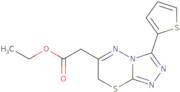 (3-Thiophen-2-yl-7H-[1,2,4]triazolo[3,4-b][1,3,4]thiadiazin-6-yl)-acetic acid ethyl ester