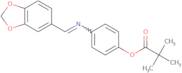 4-[(E)-[(2H-1,3-Benzodioxol-5-yl)methylidene]amino]phenyl 2,2-dimethylpropanoate