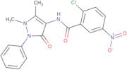 N-(2,3-Dimethyl-5-oxo-1-phenyl(3-pyrazolin-4-yl))(2-chloro-5-nitrophenyl)formamide