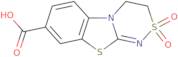 3,4-Dihydro[1,2,4]thiadiazino[3,4-b][1,3]benzothiazole-8-carboxylic acid 2,2-dioxide