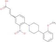 4'-[4-(2-Methoxyphenyl)-1-piperidinyl]-3'-nitrocinnamic acid