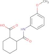 2-(3-Methoxyphenylcarbamoyl)-cyclohexanecarboxylic acid