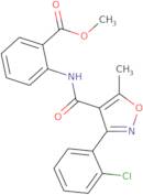 Methyl 2-((3-(2-chlorophenyl)-5-methylisoxazol-4-yl)carbonylamino)benzoate