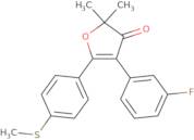 4-(3-Fluorophenyl)-2,2-dimethyl-5-(4-(methylthio)phenyl)furan-3(2H)-one