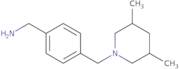 {4-[(3,5-Dimethylpiperidin-1-yl)methyl]phenyl}methanamine