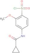 4-Cyclopropaneamido-2-methoxybenzene-1-sulfonyl chloride