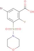 5-Bromo-2-fluoro-3-(morpholine-4-sulfonyl)benzoic acid