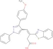3-(1,3-Benzothiazol-2-yl)-4-[3-(4-methoxyphenyl)-1-phenyl-1H-pyrazol-4-yl]but-3-enoic acid