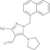 3-Methyl-1-(1-naphthylmethyl)-5-pyrrolidin-1-yl-1H-pyrazole-4-carbaldehyde